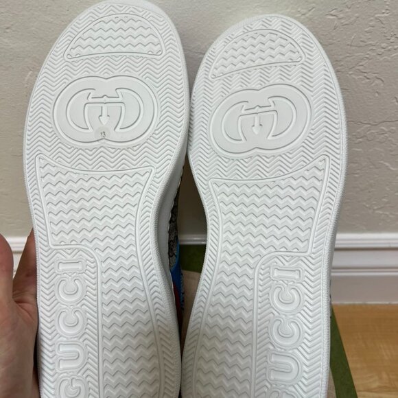 GUCCI GG SNEAKER BEIGE RED BLUE - Picture 5 of 8